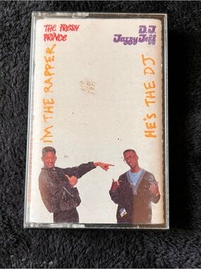 The Fresh Prince DJ Jazzy Jeff Cassette - White & Orange Cover